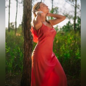 Pink Maxi Backless Gown